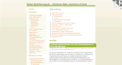 Desktop Screenshot of daten-speicherung.de