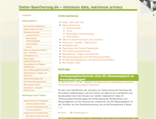 Tablet Screenshot of daten-speicherung.de